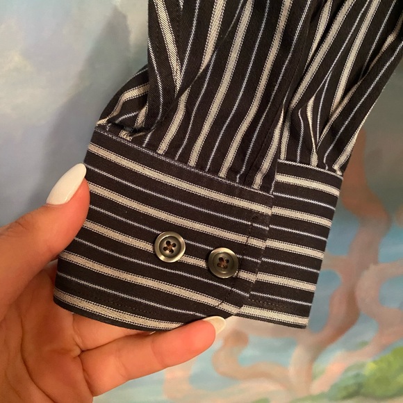 SlimFit : Striped Dress Shirt - Picture 4 of 5